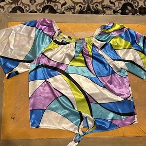 Colorful Geometric Women's Top